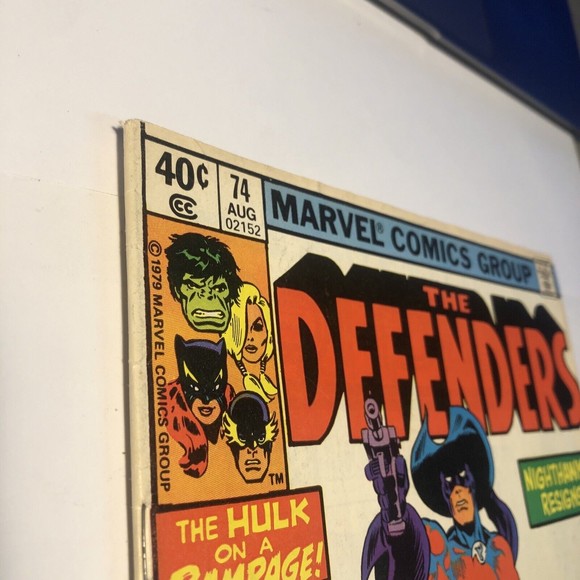 Defenders #74 Marvel Comics 1979 VF- Nighthawk Resigns Foolkiller Appearance - Picture 5 of 9